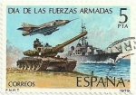 Stamps Spain -  DIA DE LAS FUERZAS ARMADAS. COMPOSICIÓN ALEGÓRICA. EDIFIL 2525