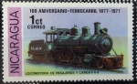 Stamps Nicaragua -  Locomotora