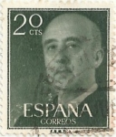 Stamps : Europe : Spain :  SERIE BÁSICA FRANCO. VALOR FACIAL 20 Cts. EDIFIL 1145