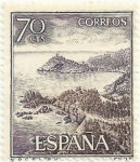 Stamps Spain -  SERIE TURÍSTICA GRUPO I. PAISAJES Y MONUMENTOS. LA COSTA BRAVA. EDIFIL 1544