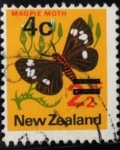 Stamps New Zealand -  Magpie Moth