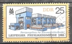 Stamps Germany -  Leipzig Feria de Primavera 1984-DDR.