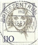 Stamps : Europe : Germany :  MUJERES CÉLEBRES DE LA HISTORIA. MARLENE DIETRICH. YVERT DE 1769