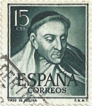 Stamps : Europe : Spain :  LITERATOS. TIRSO DE MOLINA. EDIFIL 1073