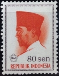 Sellos de Asia - Indonesia -  Presidente Sukarno