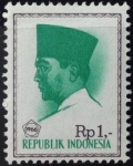 Stamps Indonesia -  Presidente Sukarno