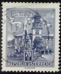 Stamps Austria -  Residencia Fountain,Salzburg