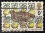 Stamps United Kingdom -  partridge in a Pear tree