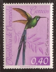 Sellos de America - Venezuela -  Colibrí de Cola Larga  1962 0,40 Bolívares