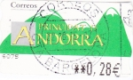 Sellos del Mundo : Europe : Andorra : montañas -ATM