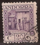 Sellos del Mundo : Europe : Andorra : S Julià de Loria  1934 20 cents