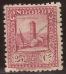 Sellos del Mundo : Europe : Andorra : Santa Coloma  1934  25 cents