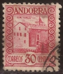 Sellos del Mundo : Europe : Andorra : La Vall  1934  30 cents