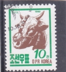 Stamps North Korea -  ganado vacuno