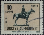 Stamps Turkey -  Sello carta postal