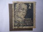 Stamps Germany -  Käthe Kollwitz 1867-1945 - (Pintora y Escritora)