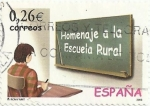 Stamps : Europe : Spain :  HOMENAJE A LA ESCUELA RURAL. ALUMNO Y ALEGORIA DE LA ESCUELA RURAL. EDIFIL 3978