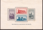 Stamps Spain -  Monumentos Históricos (Hoja) 1938  2 ptas en 4 sellos