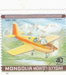 Sellos de Asia - Mongolia -  avión deportivo