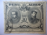 Stamps Peru -  IV Centenario de la Fundación de la Universidad Mayor de San Marcos 1551-1951