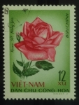 Sellos de Asia - Vietnam -  Rosa Roja