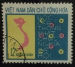 Sellos de Asia - Vietnam -  Mapa unificación 