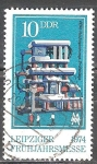 Stamps Germany -  Feria de primavera.Leipzig 1974,DDR.