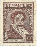 Sellos del Mundo : America : Argentina : CELEBRIDADES, TIPOS DE 1935-36. BERNARDINO RIVADAVIA. YVERT AR 395