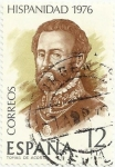 Stamps : Europe : Spain :  HISPANIDAD COSTA RICA 1976. TOMÁS DE ACOSTA. EDIFIL 2374