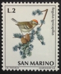 Stamps San Marino -  Reyezuelo Listado