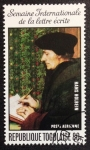 Stamps Togo -  Erasmus escribiendo, Hans Holbein