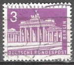 Stamps Germany -  Puerta de Brandenburgo.