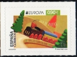 Stamps Spain -  4964- EUROPA. maqueta de tren de madera y pinos que incorpora un ligero aroma a pino silvestre.