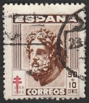 Stamps Spain -  1042 - Esculapio