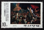 Stamps North Korea -  Arenga antes batalla de Pochombo