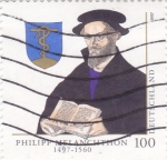 Stamps Germany -  Philipp Melanchthon 1497-1560,teólogo