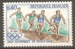 Sellos de Europa - Francia -  JEUX OLYMPIQUESDE MEXICO