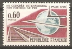 Sellos de Europa - Francia -  19 CONGRES INTERNATIONALDES CHEMINS DE FER