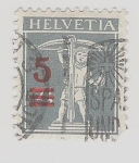 Sellos de Europa - Suiza -  1921 Surcharges