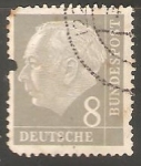 Stamps Germany -  Theodor Heuss