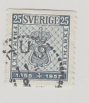 Sellos de Europa - Suecia -  1955 The 100th Anniversary of the Stamp