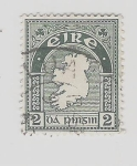 Sellos de Europa - Irlanda -  1922 -1923 Mapa nacional.