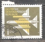 Stamps Germany -  Correo aéreo - por vía aérea,avión (DDR).