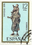 Sellos de Europa - Espa�a -  NAVIDAD 1976. CONGRESO INTERNACIONAL BELENISTA. FIGURA DE BELEN. EDIFIL 2369