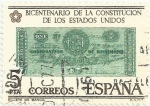 Stamps Spain -  BICENTENARIO INDEPENDÉNCIA DE LOS ESTADOS UNIDOS. BILLETE DE UN DOLAR. EDIFIL 2324