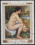 Stamps United Arab Emirates -  Manama 26 - Pintura de Renoir