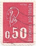 Stamps : Europe : France :  SERIE MARIANNE DE BÉQUET. VALOR FACIAL 0.50 FF. YVERT FR 1664