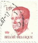 Sellos de Europa - B�lgica -  (209) SERIE BÁSICA REY BALDUINO TIPO VELGHE. VALOR FACIAL 13 BEF. YVERT BE 2202