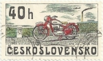 Sellos del Mundo : Europa : Checoslovaquia : HISTORIA DE LA MOTOCICLETA CHECOSLOVACA. JAWA 250, PRAGA 1945. YVERT CS 2118