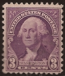 Stamps United States -  George Washington 1932 3 centavos